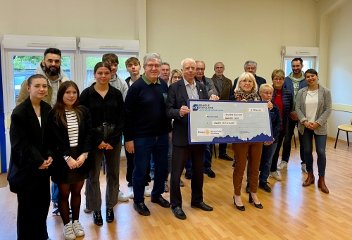 Remise officielle chèque Cordées des Réussites à l'UNAPEI